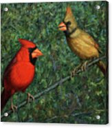 Cardinal Couple Acrylic Print