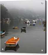 Careel Bay Mist Acrylic Print