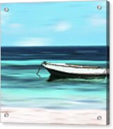 Caribbean Dream Boat Acrylic Print