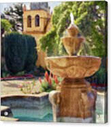 Carmel Fountain Acrylic Print