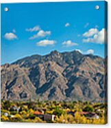Catalina Mountain Panorama Acrylic Print