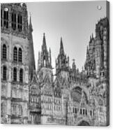 Cathedral In Rouen France Acrylic Print