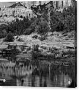 Cathedral Rock Black And White Number Seven Acrylic Print