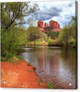 Cathedral Rock From Oak Creek Acrylic Print