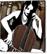 Cellist Acrylic Print