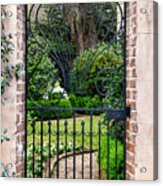 Charleston Gated Garden Acrylic Print
