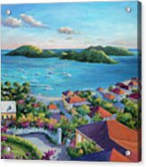 Charlotte Amalie Bay Acrylic Print