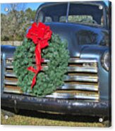 Chevy Christmas Acrylic Print