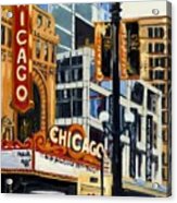 Chicago - The Chicago Theater Acrylic Print