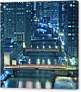 Chicago Bridges Acrylic Print