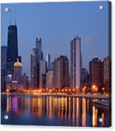 Chicago - Dawn - Cityscape Acrylic Print