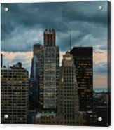 Chicago Evening Storm - Color Acrylic Print