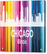 Chicago Il 2 Vertical Acrylic Print