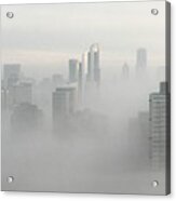 Chicago In The Clouds Acrylic Print