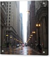 Chicago In The Rain 2 Acrylic Print