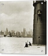 Chicago Skyline, 1930 Acrylic Print