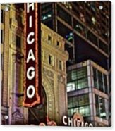Chicago Theater Close Up Acrylic Print
