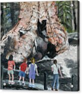 Children At Sequoia National Park Acrylic Print