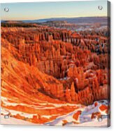 Chilly Bryce Canyon Sunrise Acrylic Print