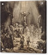 Christ Crucified Between The Two Thieves  The Three Crosses, 1653 Acrylic Print