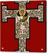 Christ Emmanuel Flowering Cross 018 Acrylic Print