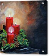 Christmas Candles Acrylic Print