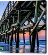 Christmas Day Sunrise At The Pier #2 Acrylic Print