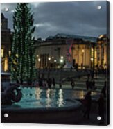 Christmas In Trafalgar Square, London 3 Acrylic Print