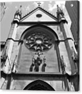 Church Facade In Nyc Acrylic Print