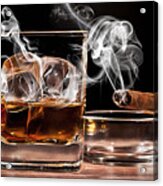 Cigar And Alcohol Collection Acrylic Print