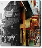 City - Coney Island Ny - Bowery Beer 1903 - Side By Side Acrylic Print