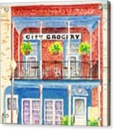 City Grocery Oxford Mississippi Acrylic Print