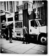 City Of Chicago Pizza Truck Acrylic Print