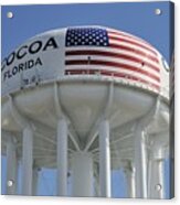 City Of Cocoa Water Tower Acrylic Print