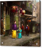 City - San Francisco - Chinatown - Visiting The Commoners 1896-06 Acrylic Print