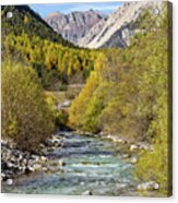 Claree River - 1 - French Alps Acrylic Print