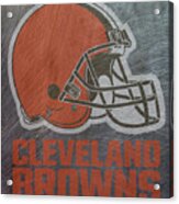 Cleveland Browns Translucent Steel Acrylic Print