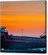 Cleveland Sunset Acrylic Print