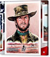 Clint Eastwood American Legend 2nd Ver Acrylic Print