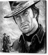 Clint Eastwood American Legend Wf Edit Acrylic Print