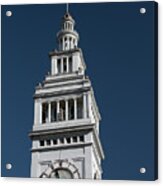 Clock Tower Of The Train Station In San Francisco Acrylic Print