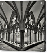 Cloisters Of Salisbury Cathedral England Acrylic Print