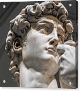 Close Up Of David By Michelangelo Acrylic Print