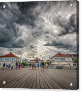 Clouds Over The Molo Pier, Sopot Acrylic Print