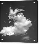 Clouds Stratocumulus Blue Sky Painted Bw 9 Acrylic Print