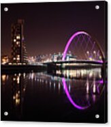 Clyde Arc Night Reflections Acrylic Print