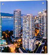 Coal Harbour In Vancouver Acrylic Print