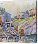 Coastal Village - Newfoundland Acrylic Print