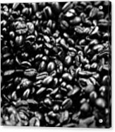 Coffee Beans Bw Acrylic Print