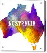 Colorful Australia Acrylic Print